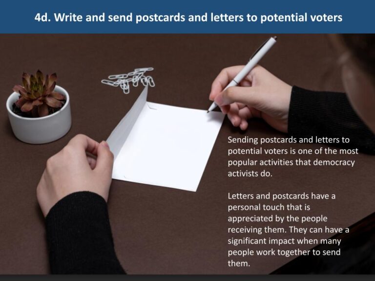 4d. Write and send postcards and letters to potential voters – Unitarian Universalists for ...